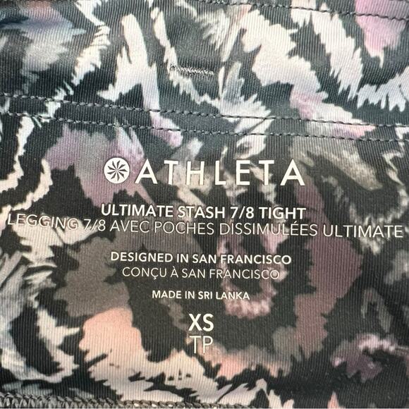 Athleta Ultimate Stash 7/8 Tight XS EUC - Picture 10 of 14